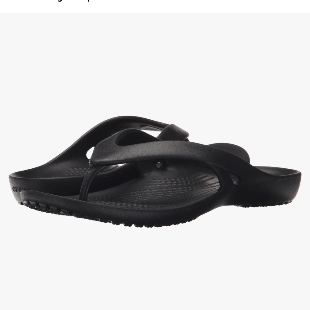Crocs Kadee Black Flip Flop Sandals 9